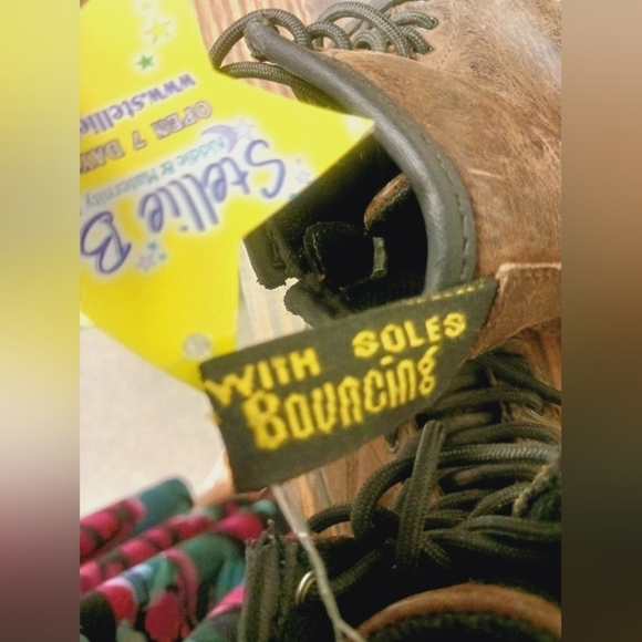 DR. MARTEN BOOT KID SIZE 8 DELANEY SOFT BROWN LEATHER ZIP LACE UP - Picture 5 of 7